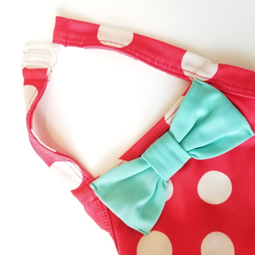 Cat & Jack polka dots one piece swimsuit - Picture 2 of 5